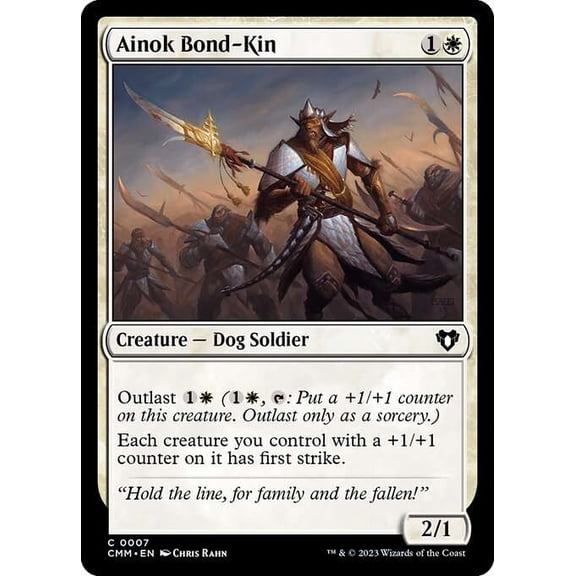 MtG Commander Masters Common Ainok Bond-Kin #7