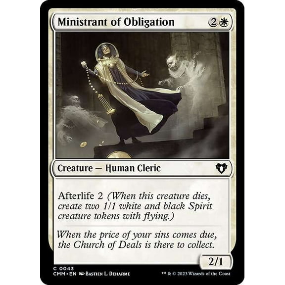 MtG Commander Masters Common Ministrant of Obligation #43