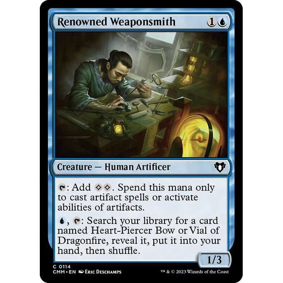 MtG Commander Masters Common Renowned Weaponsmith #114