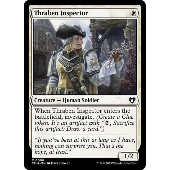 MtG Commander Masters Common Thraben Inspector [FOIL] #66