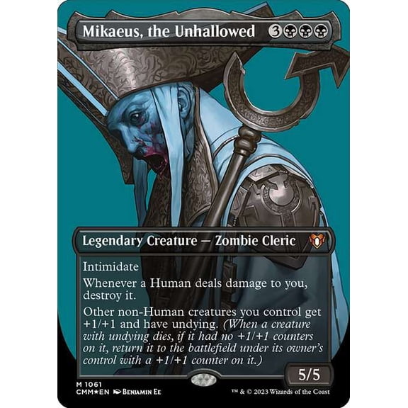 MtG Commander Masters Mythic Rare Mikaeus, the Unhallowed [Textured FOIL] #1061