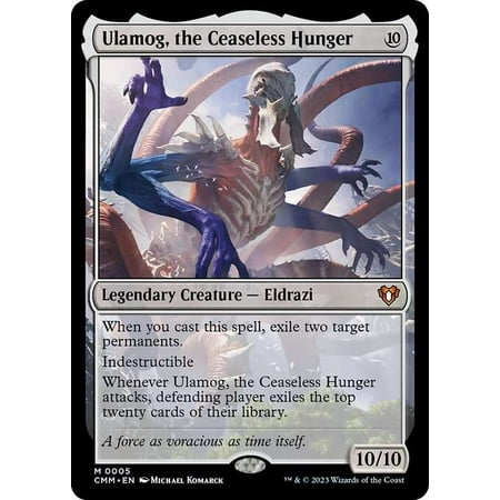 MtG Commander Masters Mythic Rare Ulamog, the Ceaseless Hunger [FOIL] #5