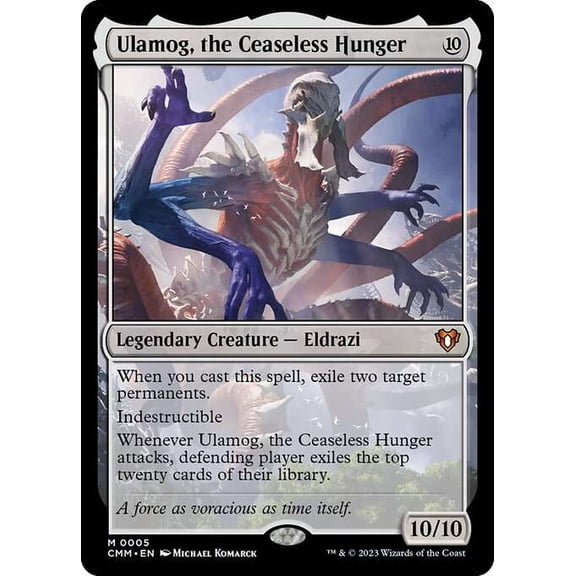 MtG Commander Masters Mythic Rare Ulamog, the Ceaseless Hunger [FOIL] #5