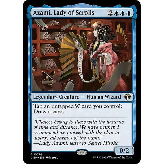 MtG Commander Masters Rare Azami, Lady of Scrolls #74