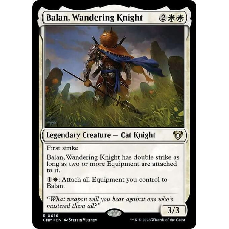 MtG Commander Masters Rare Balan, Wandering Knight #16 - Walmart.com