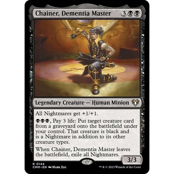 MtG Commander Masters Rare Chainer, Dementia Master #144