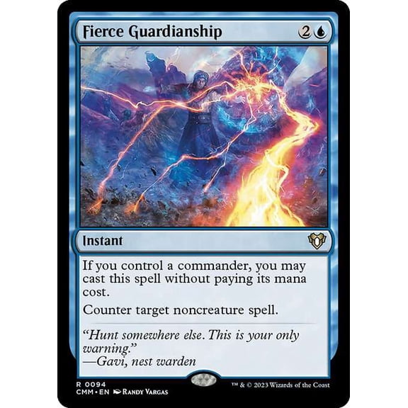 MtG Commander Masters Rare Fierce Guardianship #94