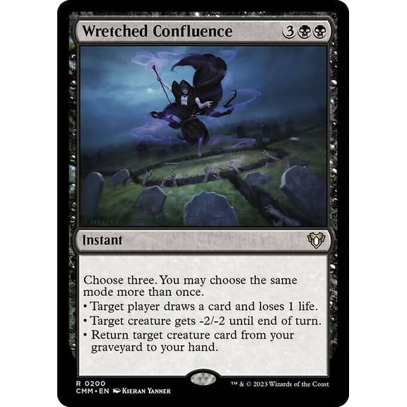MtG Commander Masters Rare Wretched Confluence #200
