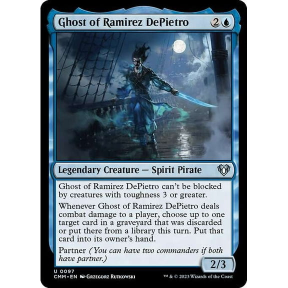 MtG Commander Masters Uncommon Ghost of Ramirez DePietro #97