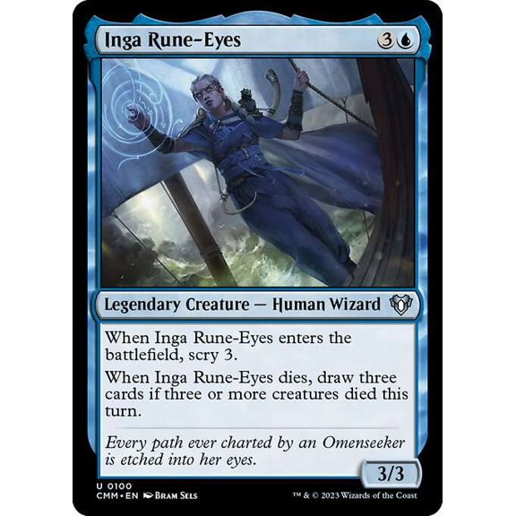 MtG Commander Masters Uncommon Inga Rune-Eyes #100