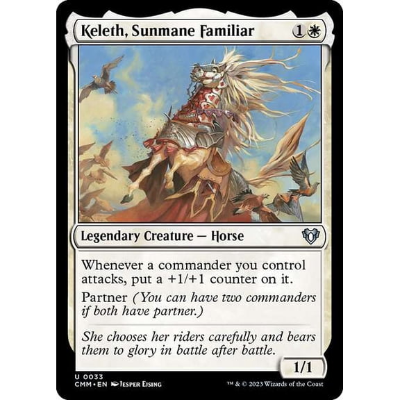 MtG Commander Masters Uncommon Keleth, Sunmane Familiar #33