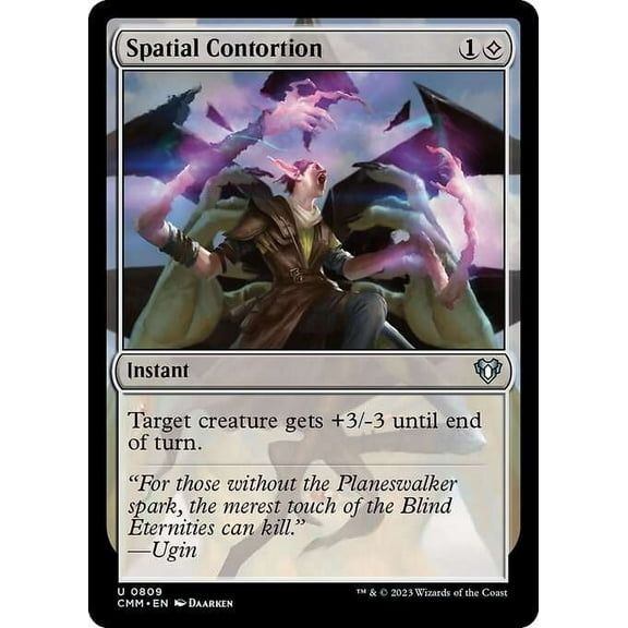 MtG Commander Masters Uncommon Spatial Contortion #809