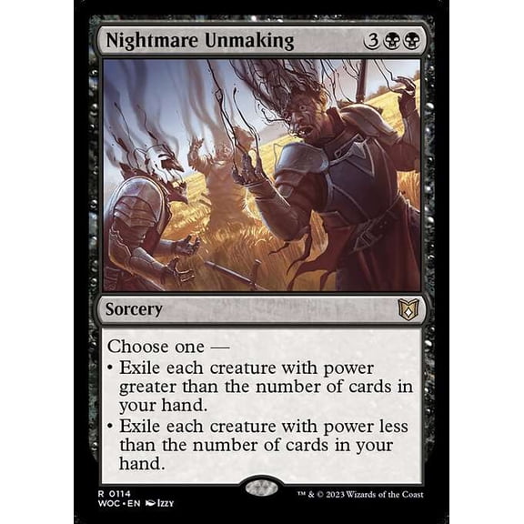 MtG Commander: Wilds of Eldraine Rare Nightmare Unmaking #114