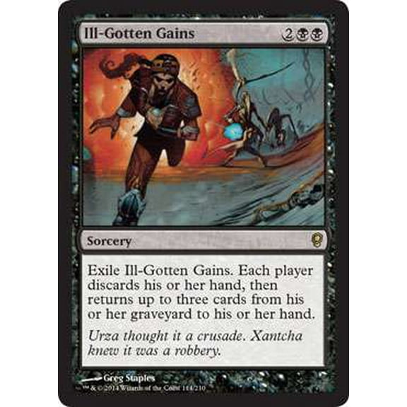 MtG Conspiracy Rare Ill-Gotten Gains #114