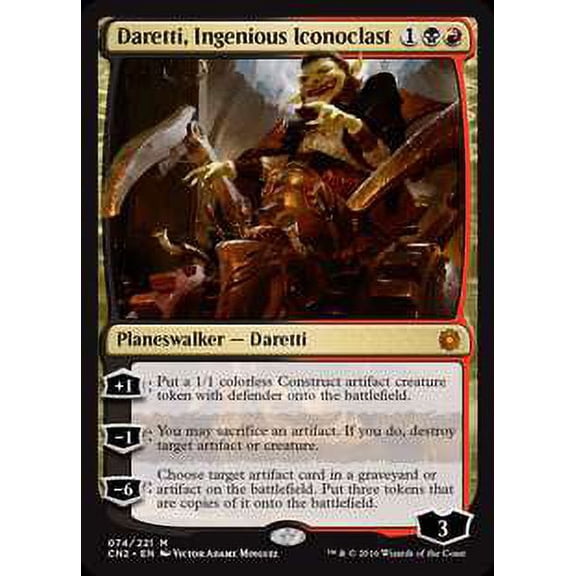 MtG Conspiracy: Take the Crown Mythic Rare Daretti, Ingenious Iconoclast #74
