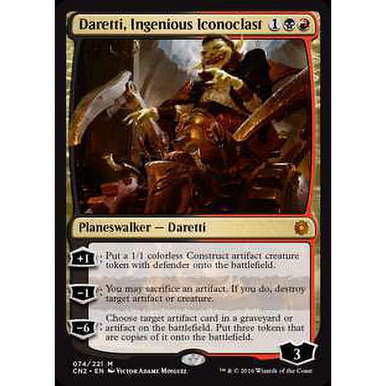 MtG Conspiracy: Take the Crown Mythic Rare Daretti, Ingenious Iconoclast  #74 - Walmart.com