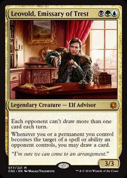 MtG Conspiracy: Take the Crown Mythic Rare Leovold, Emissary of Trest #77