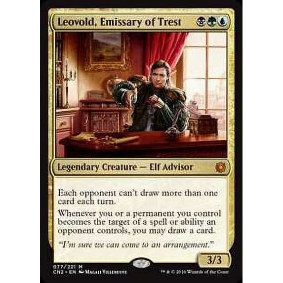 MtG Conspiracy: Take the Crown Mythic Rare Leovold, Emissary of Trest #77