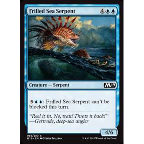 MtG Core Set 2019 Frilled Sea Serpent #56