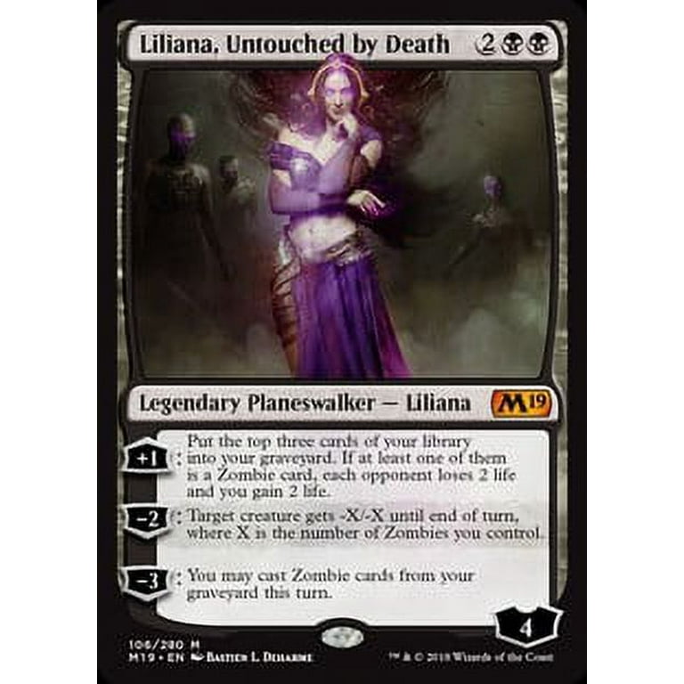 MtG Core Set 2019 Liliana, Untouched by Death - Walmart.com