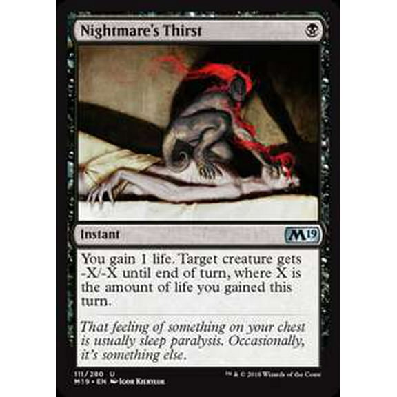 MtG Core Set 2019 Nightmare's Thirst #111