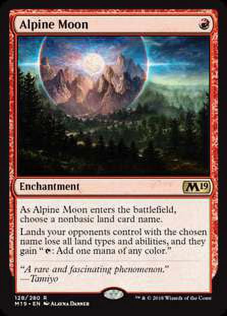 MtG Core Set 2019 Rare Alpine Moon #128 - Walmart.com MtG Core Set 2019 Rare Alpine Moon #128 - Walmart.com