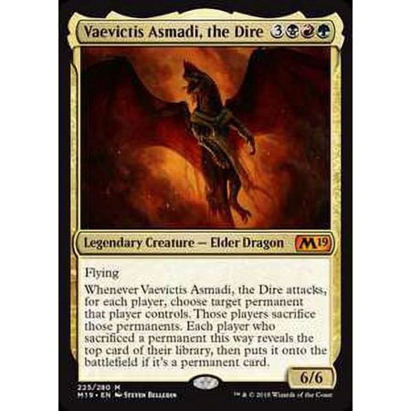 MtG Core Set 2019 Vaevictis Asmadi, the Dire #225