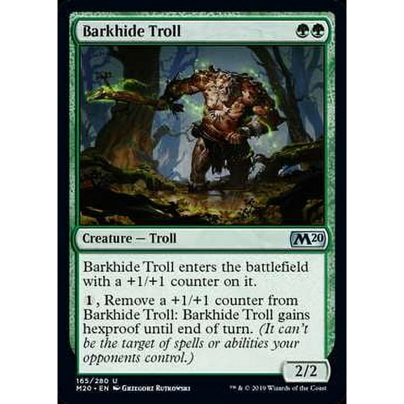 MtG Core Set 2020 Barkhide Troll #165