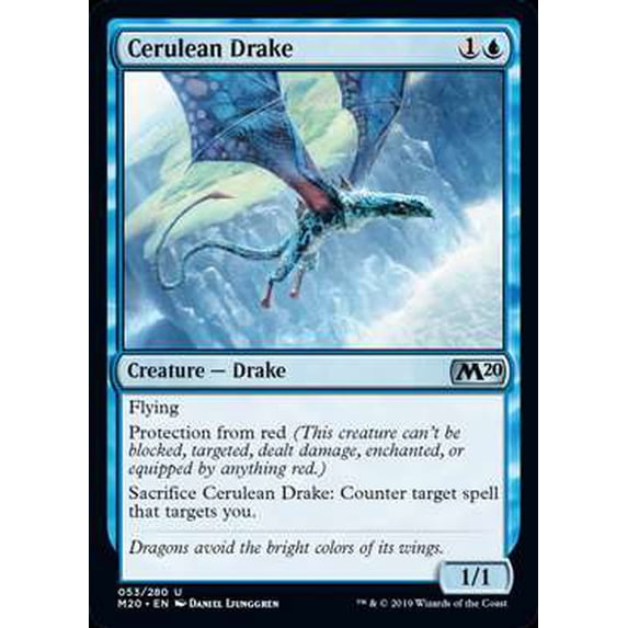 MtG Core Set 2020 Cerulean Drake #53