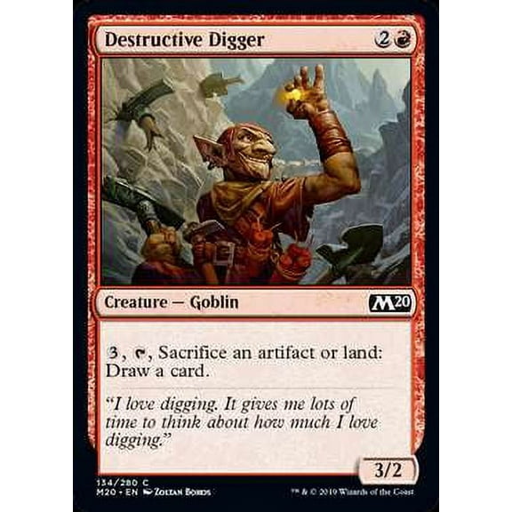 MtG Core Set 2020 Destructive Digger #134