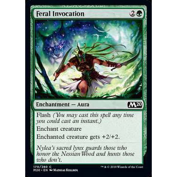 MtG Core Set 2020 Feral Invocation #170