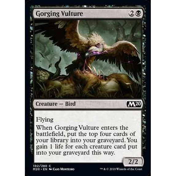 MtG Core Set 2020 Gorging Vulture #102
