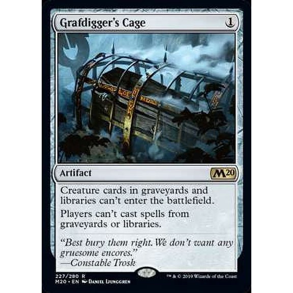 MtG Core Set 2020 Grafdigger's Cage #227