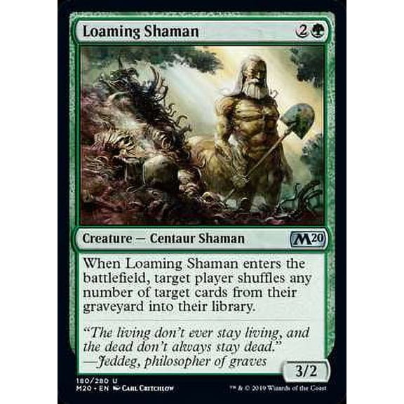 MtG Core Set 2020 Loaming Shaman #180