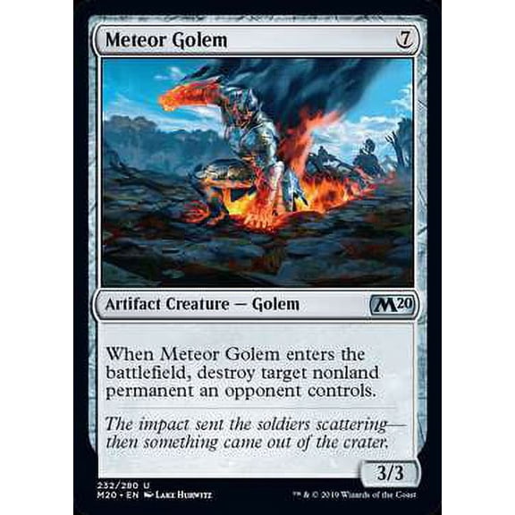 MtG Core Set 2020 Meteor Golem #232