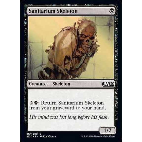 MtG Core Set 2020 Sanitarium Skeleton #112
