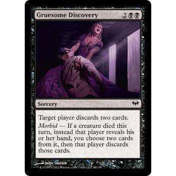 MtG Dark Ascension Common Gruesome Discovery #66