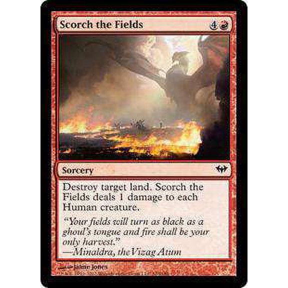 MtG Dark Ascension Common Scorch the Fields #103