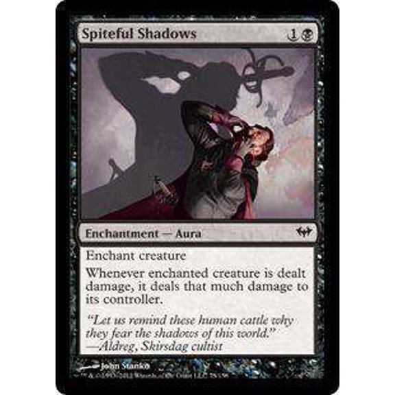 MtG Dark Ascension Common Spiteful Shadows #75