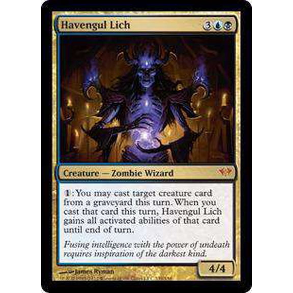 MtG Dark Ascension Mythic Rare Havengul Lich #139