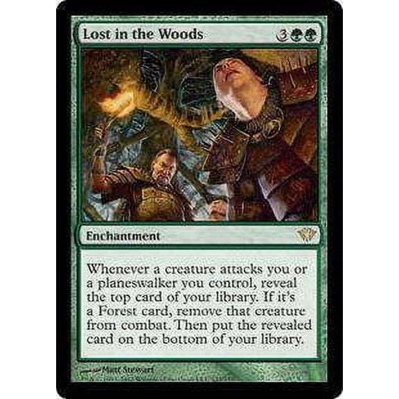 MtG Dark Ascension Rare Lost in the Woods #123