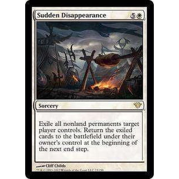 MtG Dark Ascension Rare Sudden Disappearance #23