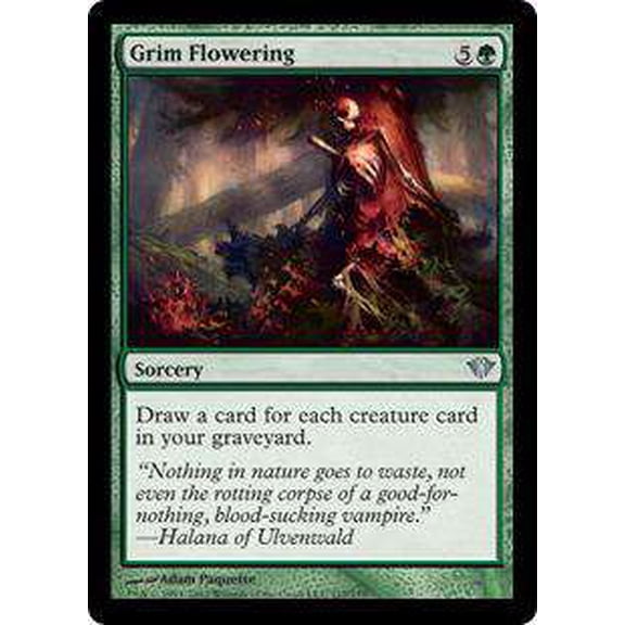 MtG Dark Ascension Uncommon Grim Flowering #117