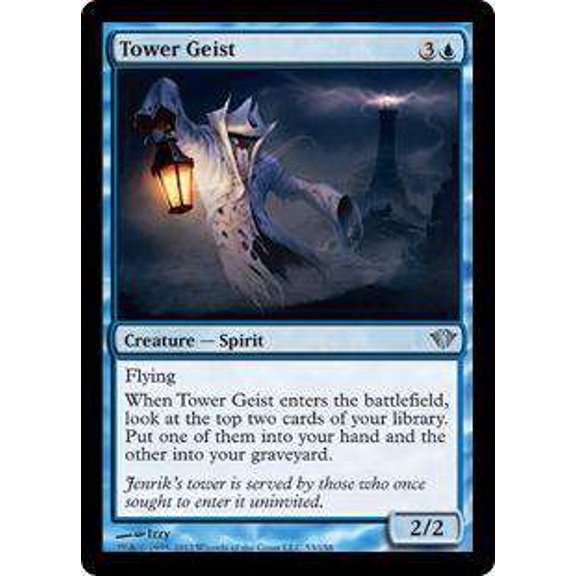 MtG Dark Ascension Uncommon Tower Geist #53