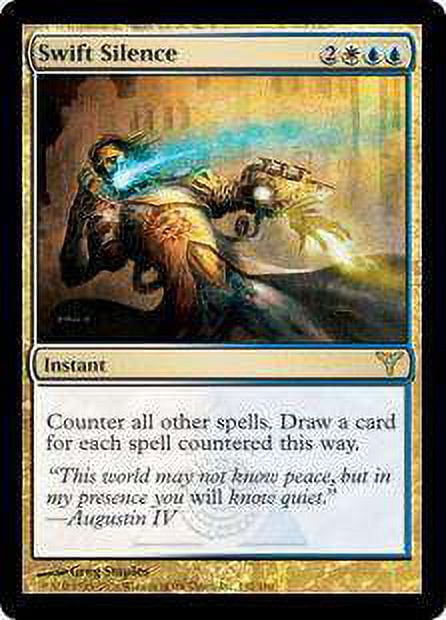 silence mtg final fantasy Dissension Rare Swift (Foil) #132 Mint / near mint condition trading card Silence (#1445) (foil) (borderless)