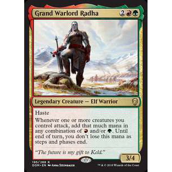 MtG Dominaria Rare Grand Warlord Radha #195