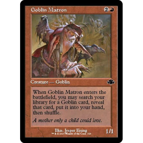 MtG Dominaria Remastered Common Goblin Matron [Old-Frame] #323