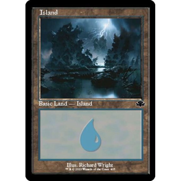 MtG Dominaria Remastered Common Island (Old-Frame FOIL) #405