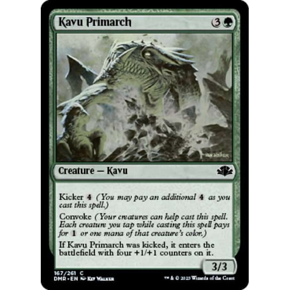 MtG Dominaria Remastered Common Kavu Primarch #167