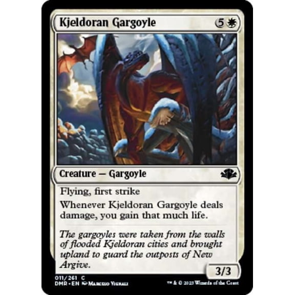 MtG Dominaria Remastered Common Kjeldoran Gargoyle [FOIL] #11